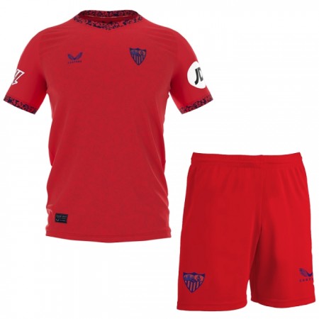 Maglia Sevilla FC Bambino Trasferta Divisa 2024-25 Maglia Sevilla FC Bambino Trasferta Divisa 2024-25
